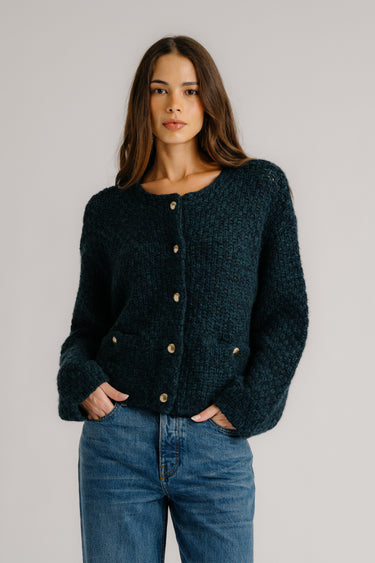 CHARLENE CROPPED WELT POCKET CASHMERE JACKET | SACRAMENTO MULTI