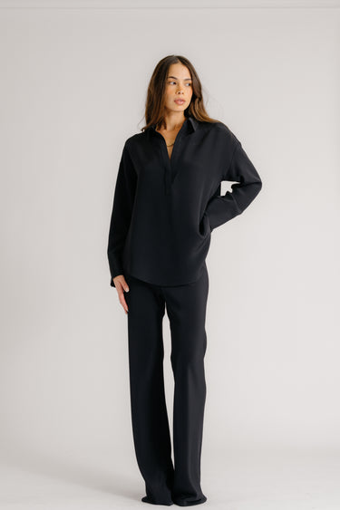 RIO FLARED BIAS CUT PANT | BLACK