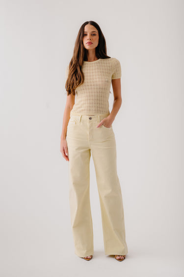 SAMMY DYED RELAXED STRAIGHT LEG | BUTTERCUP