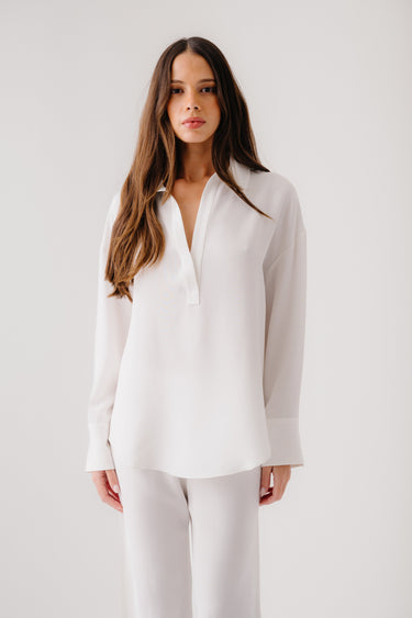 ALANNA RELAXED POPOVER | WHITE