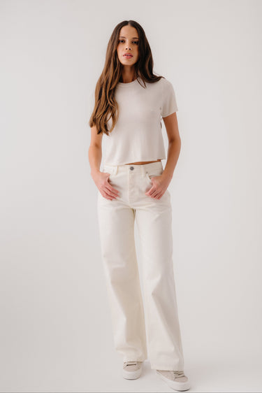 SAMMY DYED RELAXED STRAIGHT LEG | GARDENIA