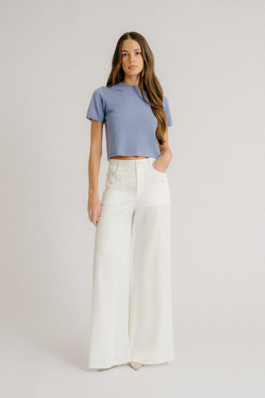 CHARLESTON RELAXED CASHMERE CREWNECK | PERIWINKLE