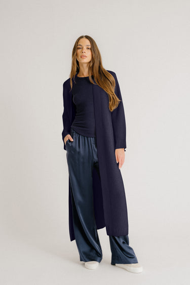CEDAR SLOUCHY CASHMERE DUSTER | MIDNIGHT NAVY