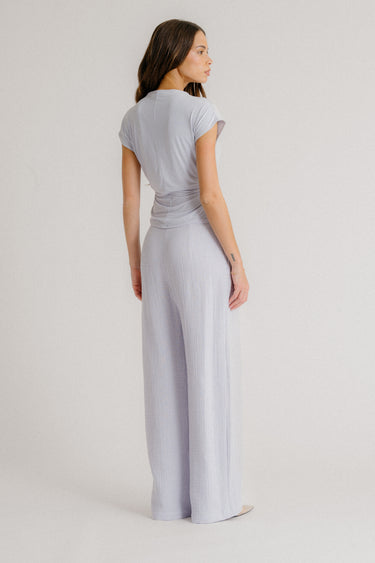 MENA ROUCHED SLIT NECK TANK | SKYE